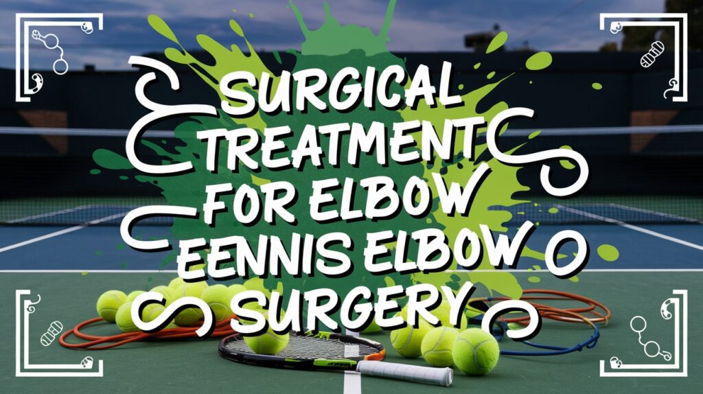 Surgical Treatment For Elbow Paintennis Elbow Surgery 0001